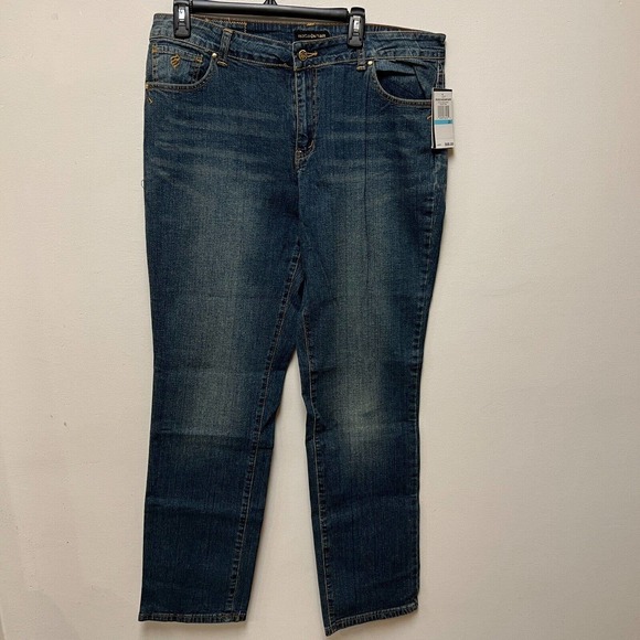 NWT RocaWear Womens Jeans Stretch Plus Size 20 Embroidered Y2K - Picture 1 of 8